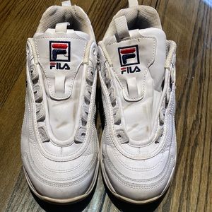 Fila womens size 8 chunky white sneakers